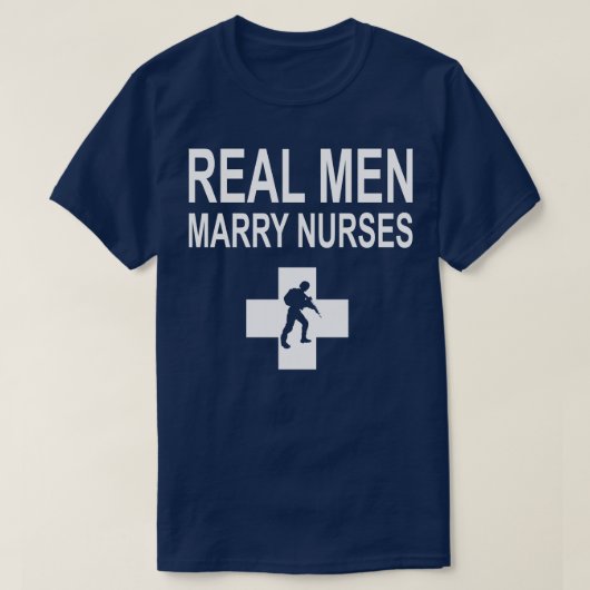 男実在人がナース警察と結婚 Tシャツ (デザイン正面)