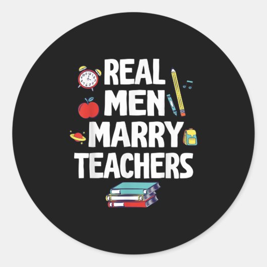 男実在人が先生と結婚結婚Happy's Marks Day Gr ラウンドシール (正面)