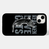 男実在人が猫を愛すグランジるスタイル Case-Mate iPhoneケース (裏面 (横))