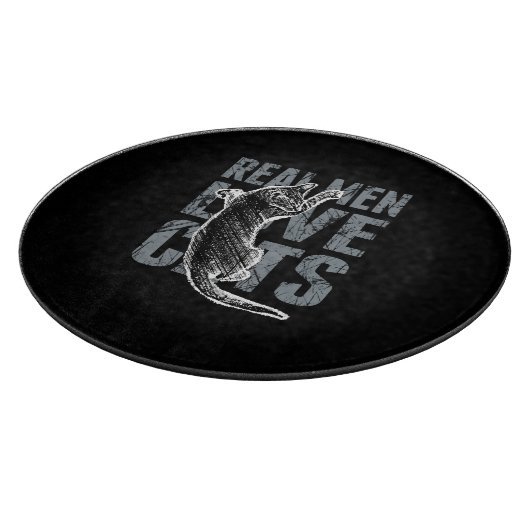 男実在人が猫を愛すグランジスタイル カッティングボード (角)