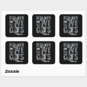 男実在人が猫を愛す動揺してスタイル スクエアシール (シート)