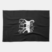 男実在人は猫ロゴタイプが好き キッチンタオル (横)