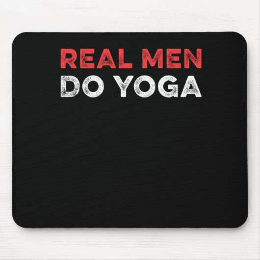 男実在人ヨガ禅座禅ヨギ朝菜ギフト マウスパッド (正面)