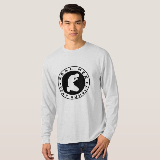 男実在人祈長袖シャツ Tシャツ (正面フル)