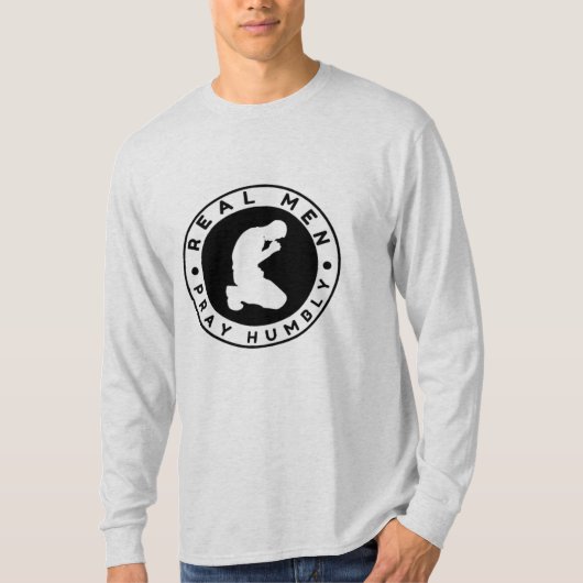 男実在人祈長袖シャツ Tシャツ (正面)