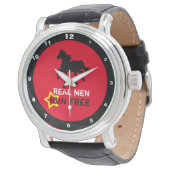 男実在人自由と野生の黒馬（タフ少年） 腕時計 (アングル)