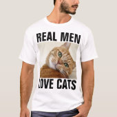 男実在人LOVE CATS ORANGE虎猫Tシャツ Tシャツ (正面)