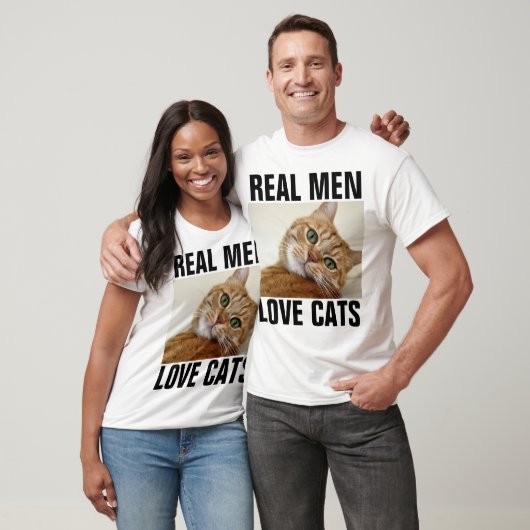 男実在人LOVE CATS ORANGE虎猫Tシャツ Tシャツ (ユニセックス)