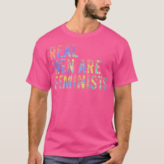 男実在女はフェミカッコいいニズム引用文 Tシャツ
