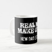 男実在子は新しい父親のために女の子をマグする |父 コーヒーマグカップ (正面左)