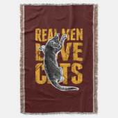 男実在子は赤毛の猫が好き スローブランケット (正面縦)