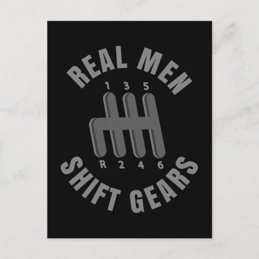 男実在子シフトギア ポストカード (正面)