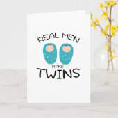 男実在子新お父さんの日の双子パパ カード (黄色い花)