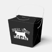 男実在性が猫のシルエット フェイバーボックス (正面サイド)