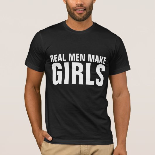 男実在性は女の子Tシャツを作る Tシャツ (正面)