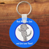 男実在性は猫を、猫はキーチェーンを愛 キーホルダー (正面)