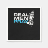 男実在祈祈りの言葉宗教信教会の神Gif スタンダードカクテルナプキン (正面)
