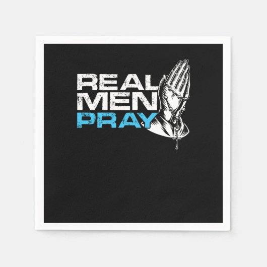 男実在祈祈りの言葉宗教信教会の神Gif スタンダードカクテルナプキン (正面)