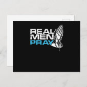 男実在祈祈りの言葉宗教信教会の神Gif ポストカード (正面/裏面)