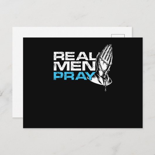 男実在祈祈りの言葉宗教信教会の神Gif ポストカード (正面/裏面)