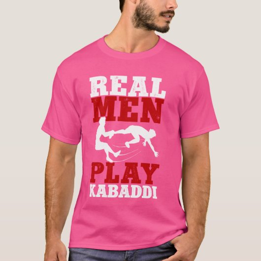 男実在遊人Kabaddiチ連絡ームSport Kabaddi P Tシャツ (正面)