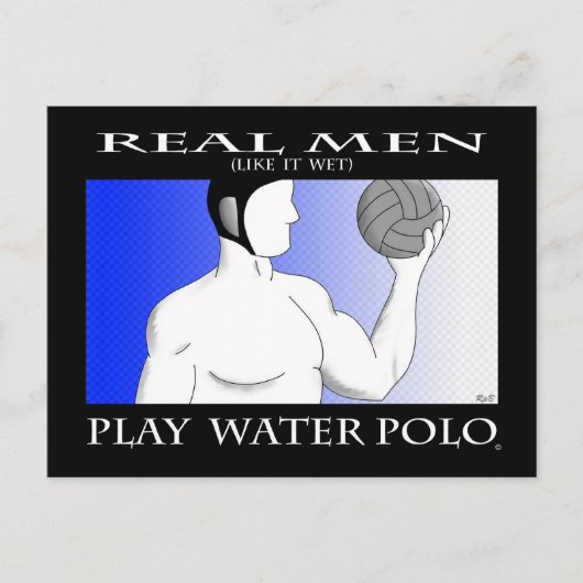 男実在:遊 Water Polo ポストカード (正面)