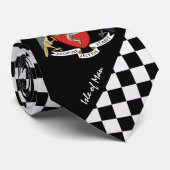 男市松模様にタイ島、イギリス国旗、ファッション ネクタイ (ロール)