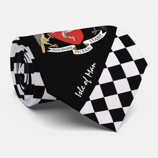 男市松模様にタイ島、イギリス国旗、ファッション ネクタイ (ロール)