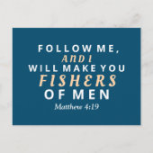 男後を追を釣る  ポストカード (正面)