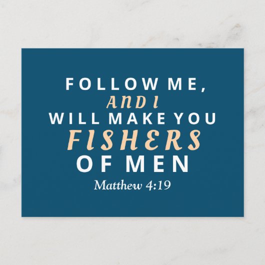 男後を追を釣る  ポストカード (正面)