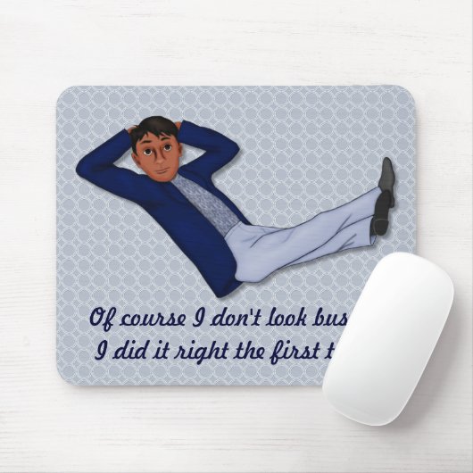 男忙し人 マウスパッド (マウス)