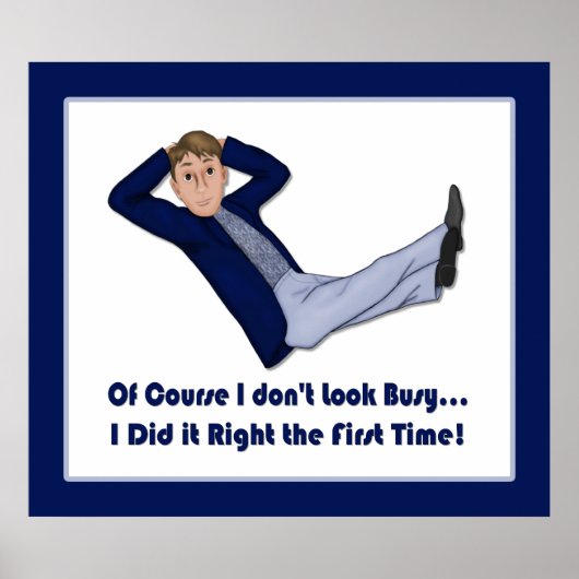 男忙し人 – Office Contest Entry ポスター (正面)