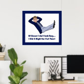 男忙し人 – Office Contest Entry ポスター (ホームオフィス)