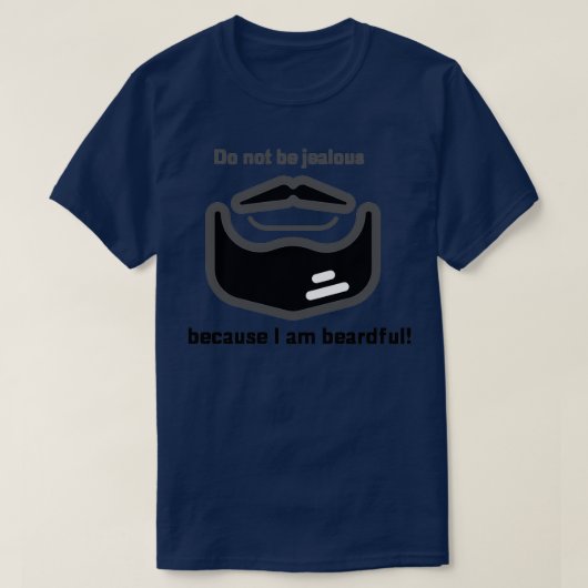 男性おもしろいのための髭ギフト Tシャツ (デザイン正面)