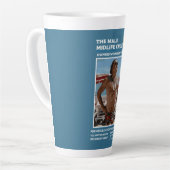 男性おもしろいの中年危機的賜物 カフェラテマグ (左アングル)