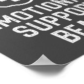 男性おもしろいの感情的なサポートヒゲのジョークのギフトポスト ポスター (角)