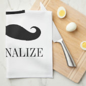 男性おもしろいシェフ用の黒ひげキッチンタオル キッチンタオル (四つ折り)