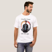 男性おもしろいデザイン Tシャツ (正面フル)
