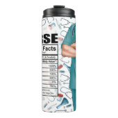 男性おもしろいナース栄養事実熱タンブラー タンブラー (正面)