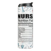 男性おもしろいナース栄養事実熱タンブラー タンブラー (回転左)