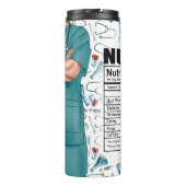 男性おもしろいナース栄養事実熱タンブラー タンブラー (裏面)