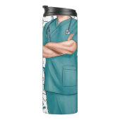 男性おもしろいナース栄養事実熱タンブラー タンブラー (回転右)