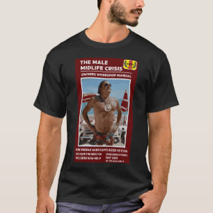 男性おもしろい中年期危機 Tシャツ
