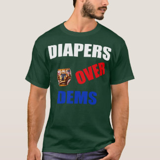 男性おもしろい実在衣服おむつ2024 Tシャツ