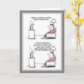 男性おもしろい誕生日カード – 中年 カード (黄色い花)