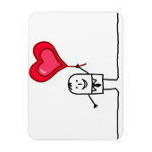 男性およびハート マグネット (縦)