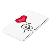 男性およびハート マグネット (左側)