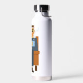 男性がコーヒーを飲むボトル ウォーターボトル (左面)