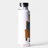 男性がコーヒーを飲むボトル ウォーターボトル (右面)