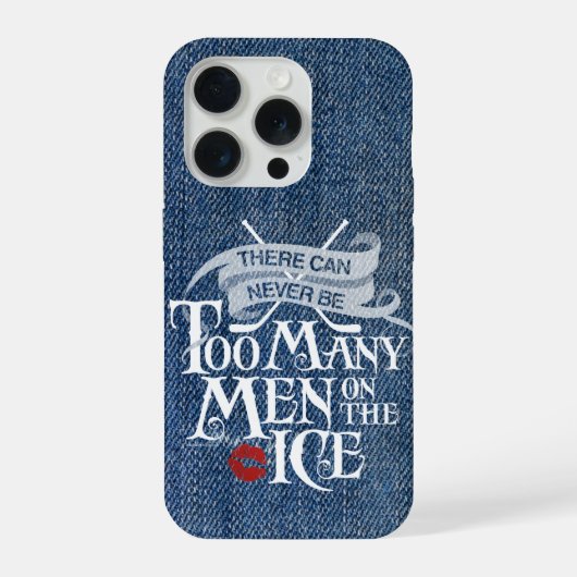 男性が多すぎない(ホッケー) iPhoneケース (裏面)